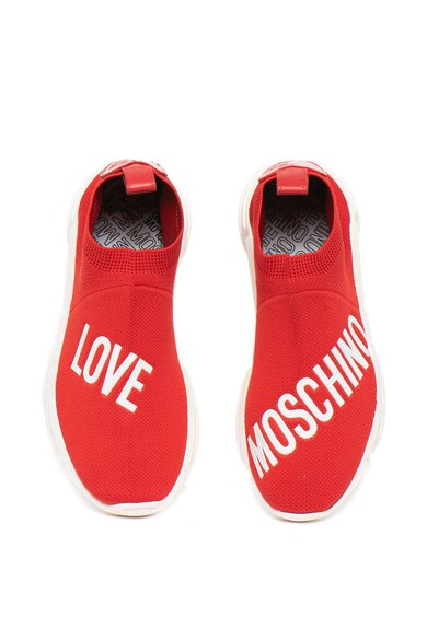 Love Moschino Kötött hatású bebújós sneaker női