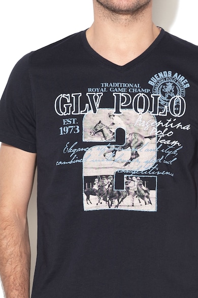 Galvanni Тениска с фигурална щампа Мъже