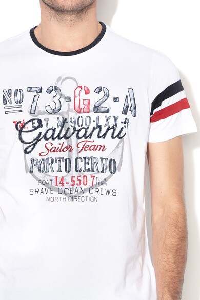 Galvanni Tricou cu broderie logo Brande Barbati