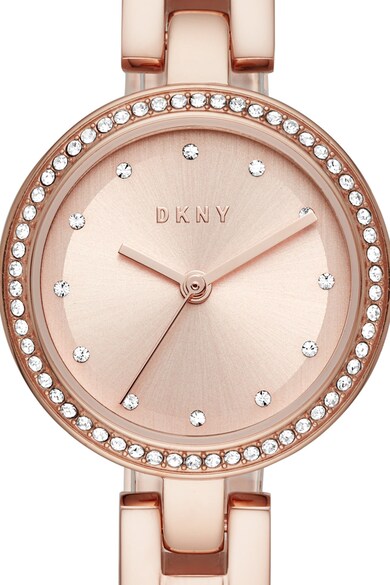 DKNY Кварцов часовник с кристали Жени