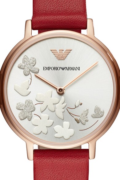 Emporio Armani Часовник с кожена каишка Жени