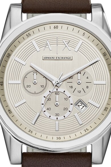 ARMANI EXCHANGE Chrono karóra bőrszíjjal férfi