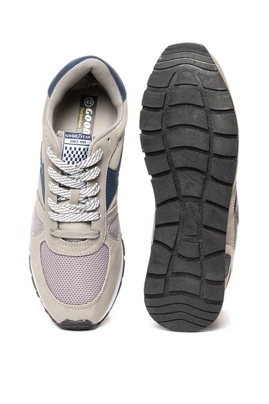 Goodyear Pantofi sport de piele ecologica cu insertii de plasa Barbati