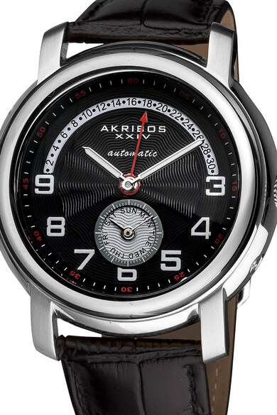 AKRIBOS XXIV Автоматичен часовник с кожена каишка Мъже