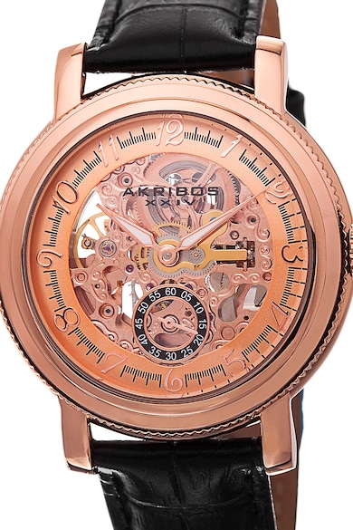 AKRIBOS XXIV Автоматичен часовник с прозрачен циферблат Мъже