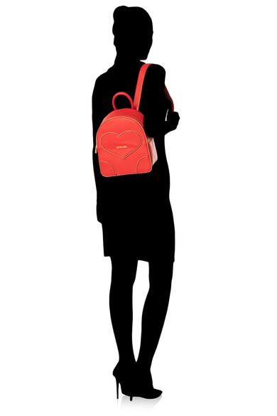Love Moschino Műbőr hátizsák szegecsekkel és fémlogóval női