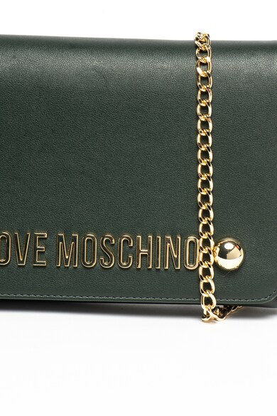 Love Moschino Láncos keresztpántos műbőr táska fémlogóval női