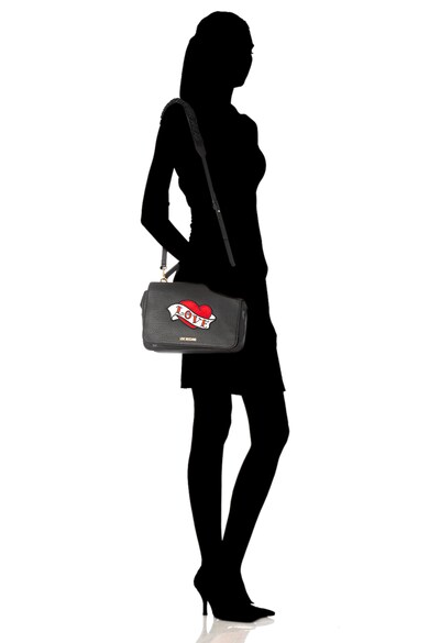 Love Moschino Кожена чанта с апликация Жени