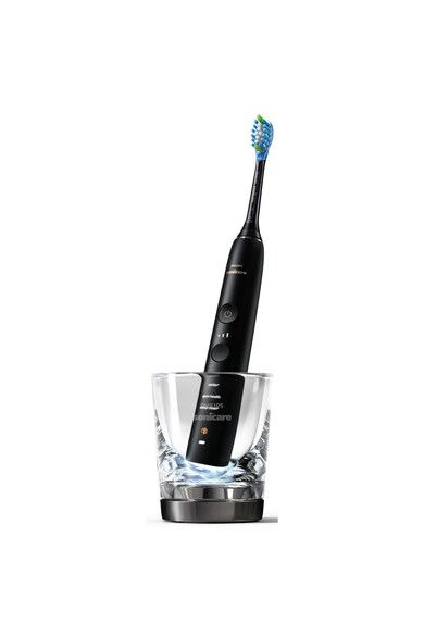 Philips Sonicare Periuta electrica  DiamondClean Smart HX9901/13, 4 moduri de periere, 3 nivele, 1 capat de periere, Numar de miscari/minut 62000, 1 pahar si 1 baza cu rol de incarcare si suport, Negru Femei