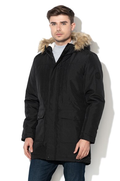 Only & Sons Geaca parka cu garnitura detasabila de blana sintetica Basil Barbati