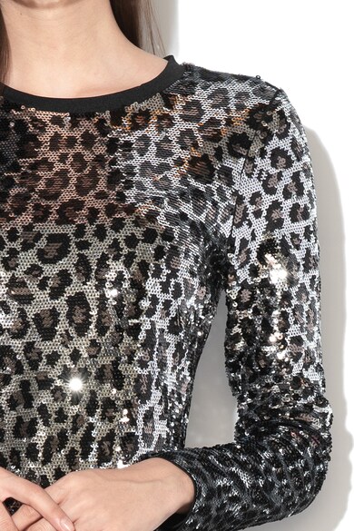 Michael Michael Kors Rochie dreapta, cu paiete si animal print Femei