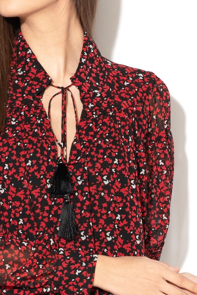 Michael Michael Kors Lágy esésű ruha leveles mintával női