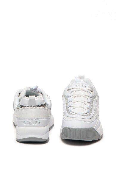 GUESS Műbőr sneaker csillámos részletekkel női