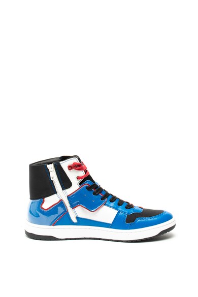 Guess Középmagas szárú műbőr sneaker textil szegélyekkel férfi