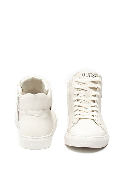 GUESS Pantofi sport mid-high de piele ecologica, cu logo Barbati