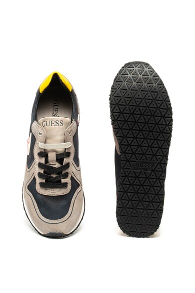 GUESS Pantofi sport din material textil, cu insertii de piele intoarsa Barbati