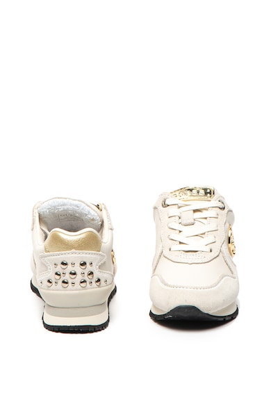 GUESS Pantofi sport cu insertii din piele si aplicatie logo metalica Fete