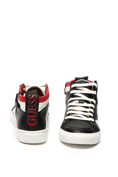 GUESS Pantofi sport mid-high din piele ecologica cu imprimeu logo Baieti