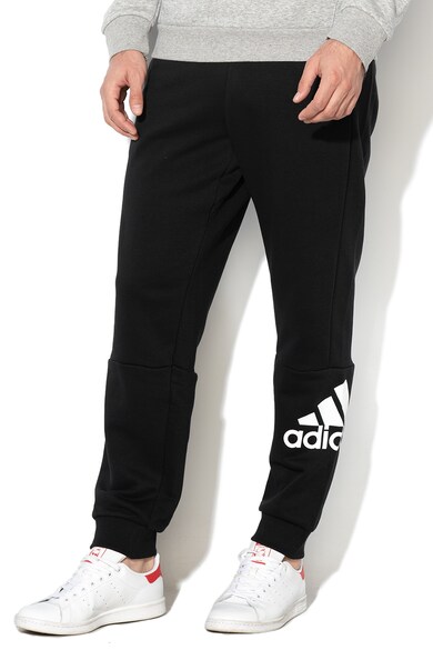 adidas Performance Pantaloni sport pentru fitness, cu snur in talie Barbati