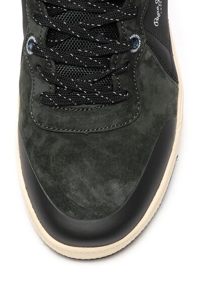 Pepe Jeans London Pantofi sport mid-high cu garnituri de piele intoarsa Slate Pro Barbati