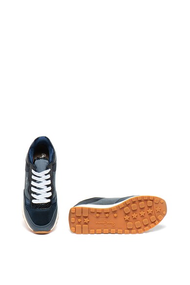 Pepe Jeans London Pantofi sport cu garnituri cu aspect de piele de sarpe Dean Mon Femei