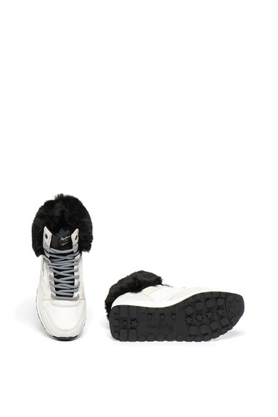 Pepe Jeans London Pantofi sport din piele intoarsa cu insertii de blana sintetica Dean Warm Femei