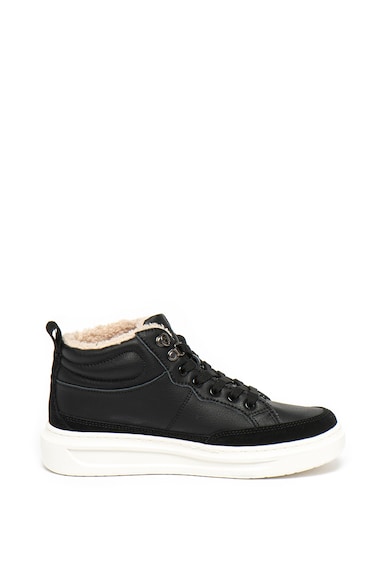 Pepe Jeans London Pantofi sport de piele cu garnituri de piele intoarsa Abbey Femei