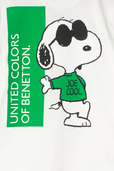 United Colors of Benetton Bluza din bumbac organic, cu imprimeu Snoopy Baieti