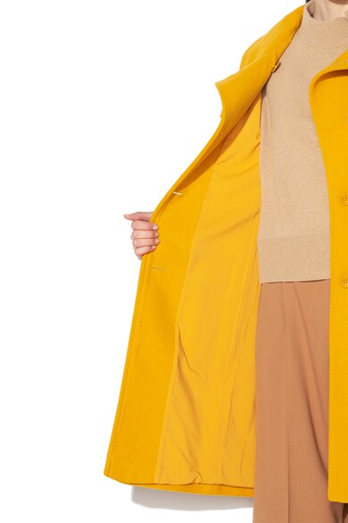 United Colors of Benetton Gyapjútartalmú kabát levehető megkötővel a derékrészen női