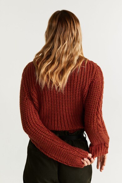 Mango Плетен пуловер Жени