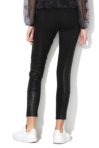 DESIGUAL Pantaloni skinny cu garnituri de piele ecologica Logan Femei