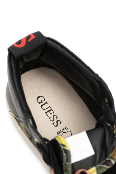 GUESS Középmagas szárú sneaker bőrbetétekkel férfi