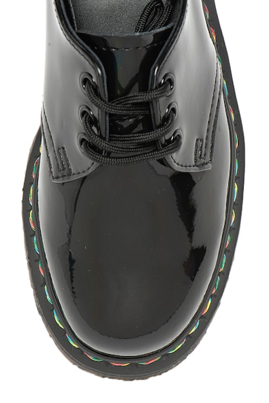 Dr. Martens Pantofi flatform de piele lacuita 1461 Quad Retro Femei