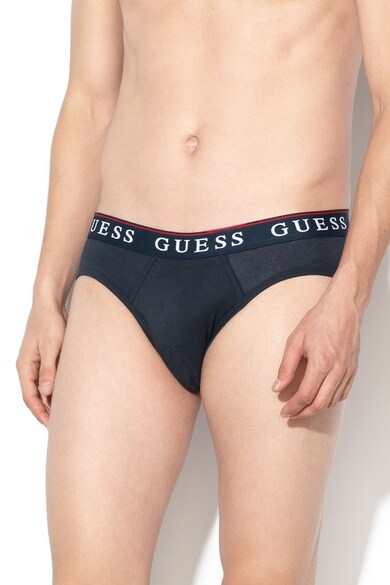 GUESS Set de chiloti cu banda logo in talie, 3 perechi Barbati