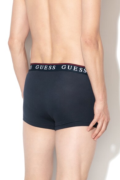 GUESS Set de boxeri cu banda logo in talie - 3 perechi D Barbati