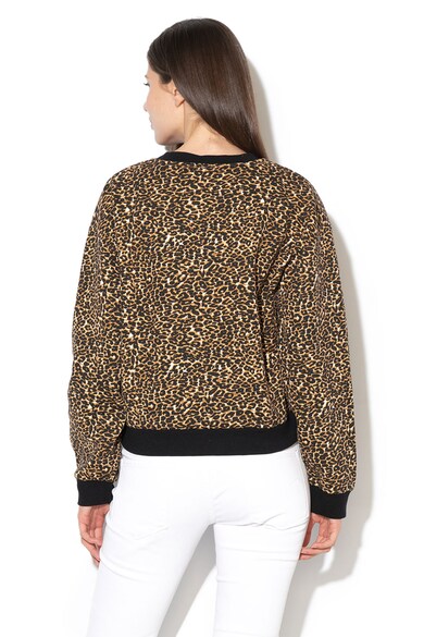 Guess Pulover cu animal print si imprimeu logo Femei