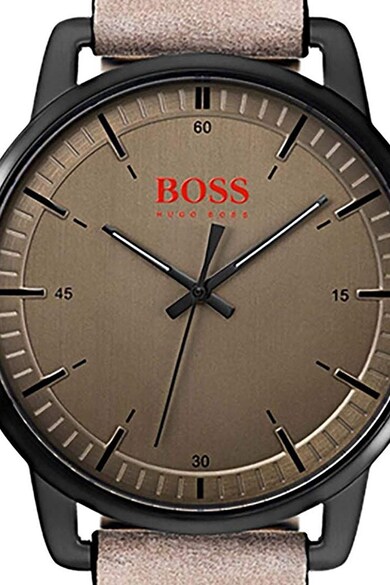 HUGO BOSS Часовник с кожена каишка Мъже