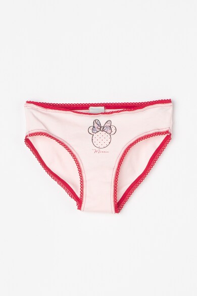 Undercolors of Benetton Set de chiloti cu Minnie Mouse - 2 perechi, Roz pal/Rosu Buordeaux Z1R0S1PI-003 Fete