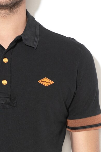 Replay Tricou polo cu garnituri contrastante Barbati