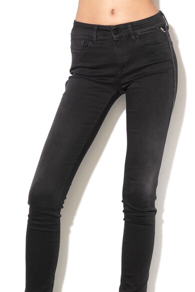 Replay Blugi skinny cu garnituri laterale stralucitoare New Luz Femei