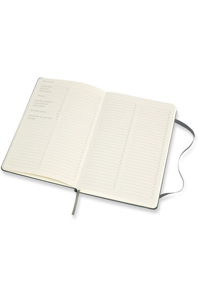 Moleskine Agenda  classic, A5, coperta de piele, dictando, Verde Gri Femei