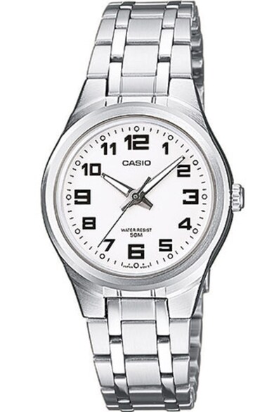 Casio Ceas analog rotund cu bratara metalica Femei