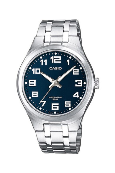 Casio Унисекс овален часовник с метална верижка Мъже