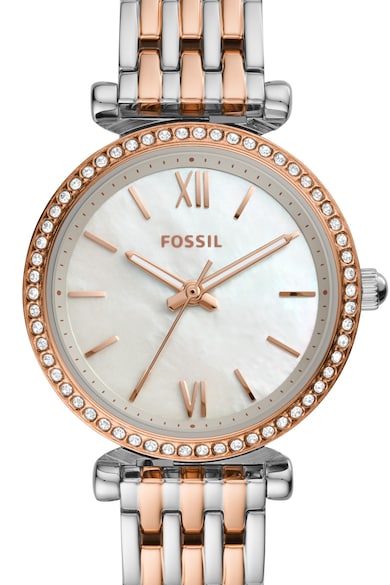 Fossil Часовник от инокс с кристали Жени