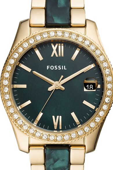 Fossil Ceas quartz decorat cu cristale Femei