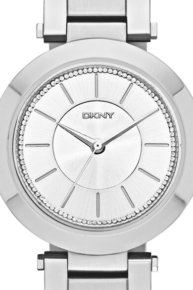 DKNY Ceas rotund cu bratara metalica Femei