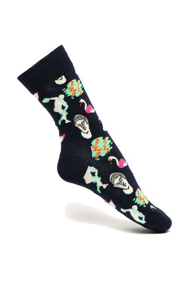 Happy Socks Set de sosete lungi unisex, cu model - 4 perechi Barbati