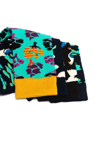 Happy Socks Set de sosete lungi unisex, cu model - 4 perechi Femei