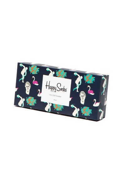 Happy Socks Unisex mintás hosszú zokni szett - 4 pár férfi