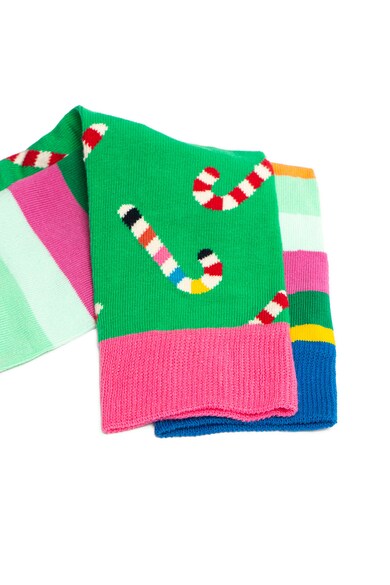 Happy Socks Set de sosete lungi unisex, cu model - 2 perechi Femei